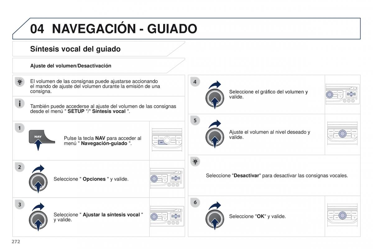 Peugeot 3008 manual del propietario / page 274