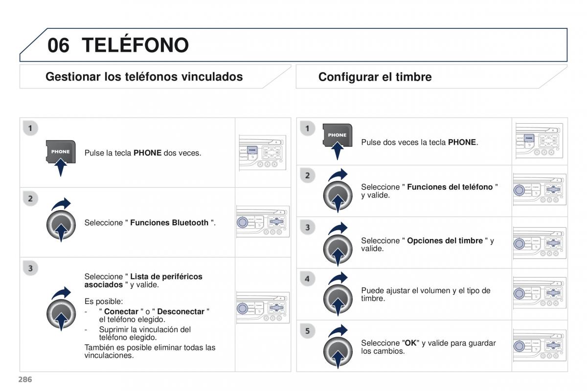 Peugeot 3008 manual del propietario / page 288