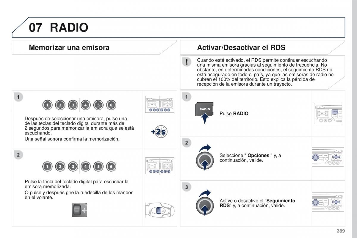 Peugeot 3008 manual del propietario / page 291