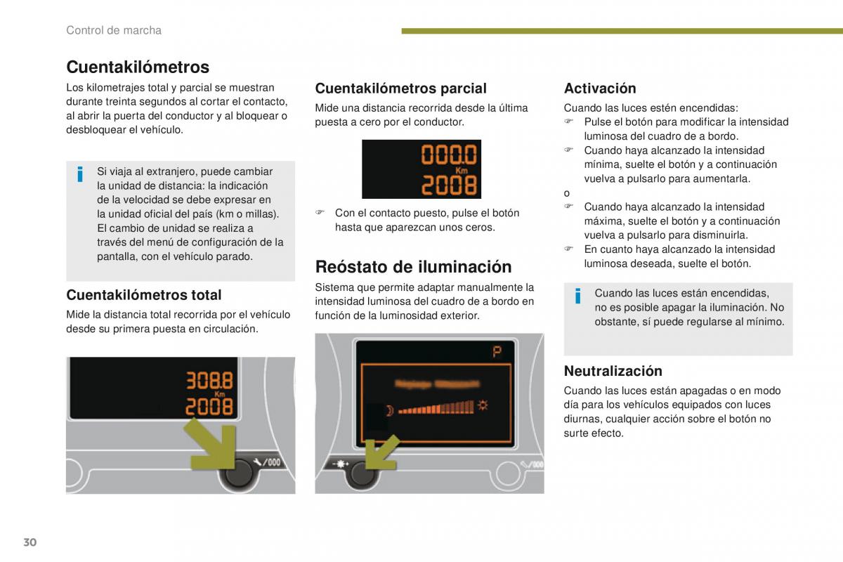 Peugeot 3008 manual del propietario / page 32