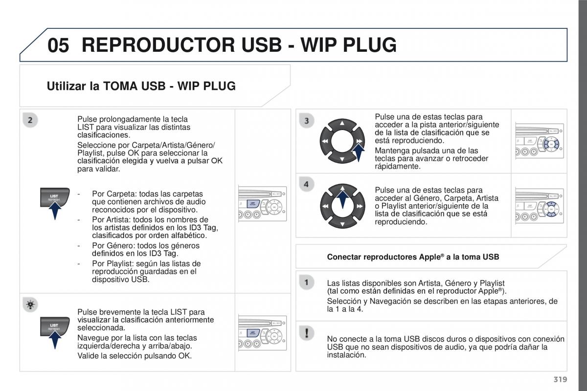 Peugeot 3008 manual del propietario / page 321