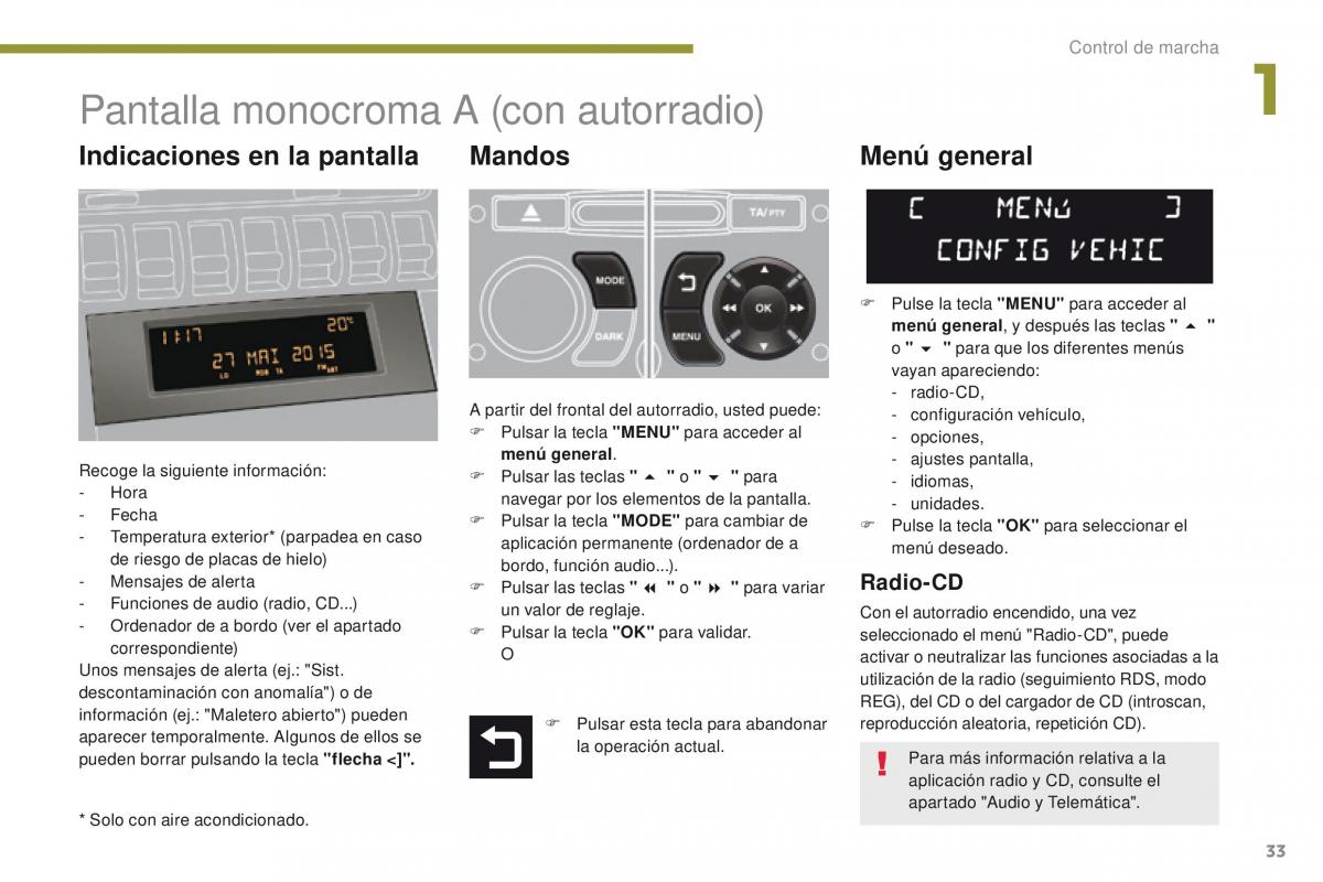 Peugeot 3008 manual del propietario / page 35