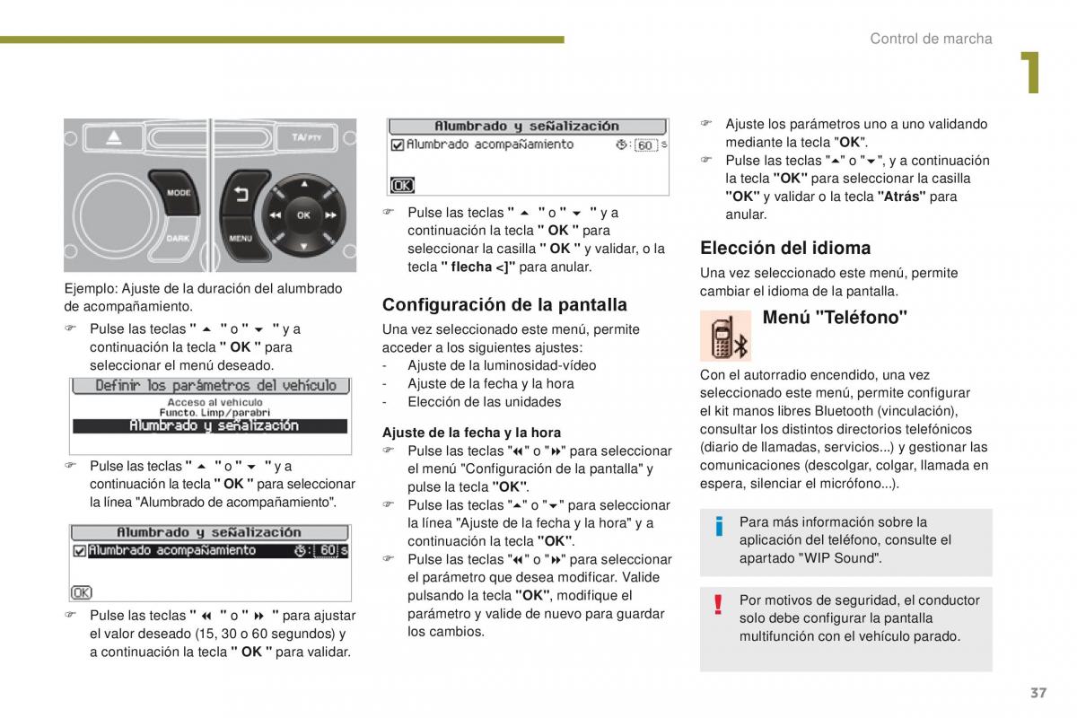 Peugeot 3008 manual del propietario / page 39