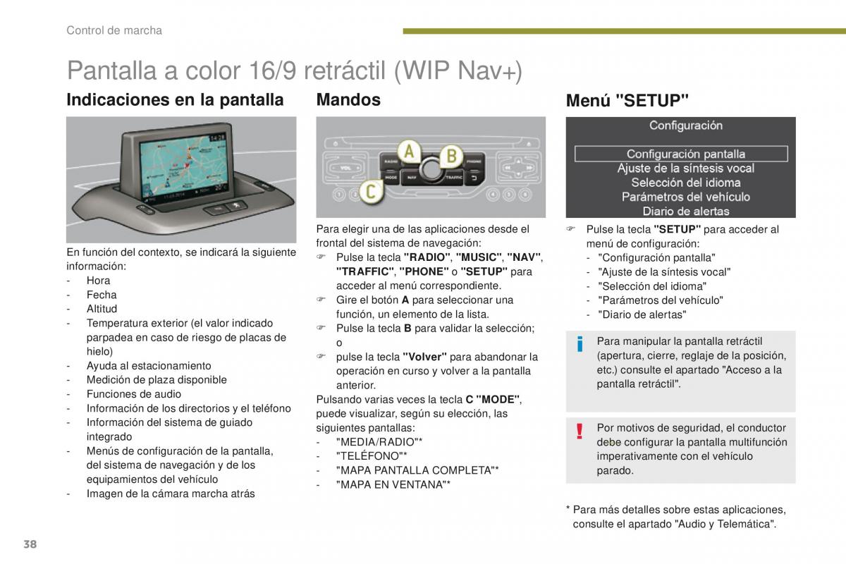 Peugeot 3008 manual del propietario / page 40