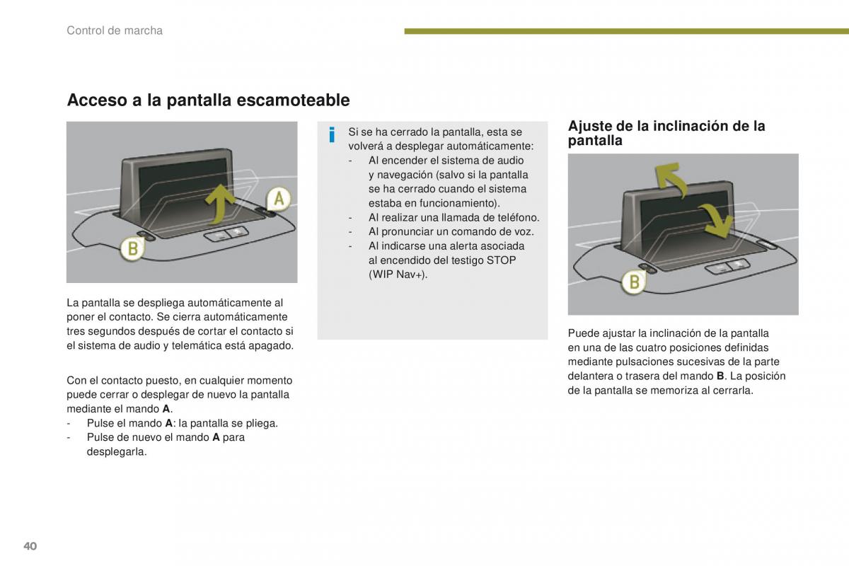 Peugeot 3008 manual del propietario / page 42