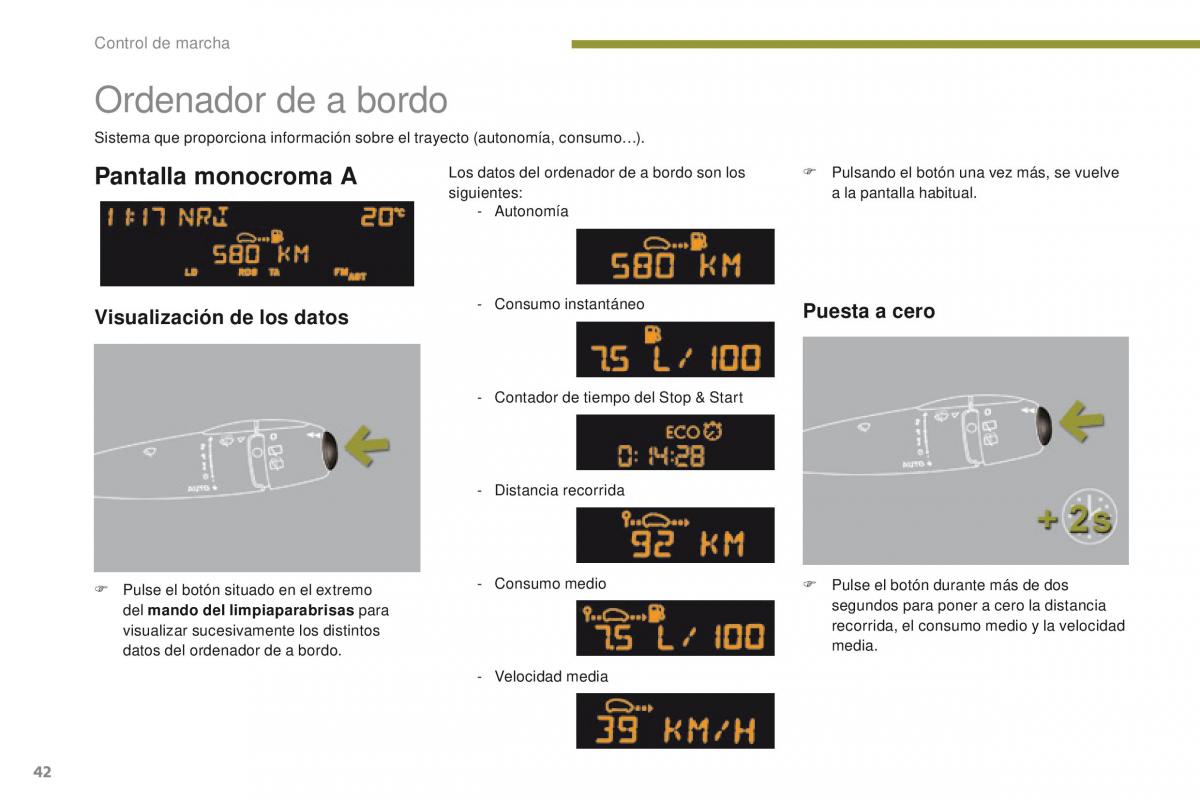 Peugeot 3008 manual del propietario / page 44