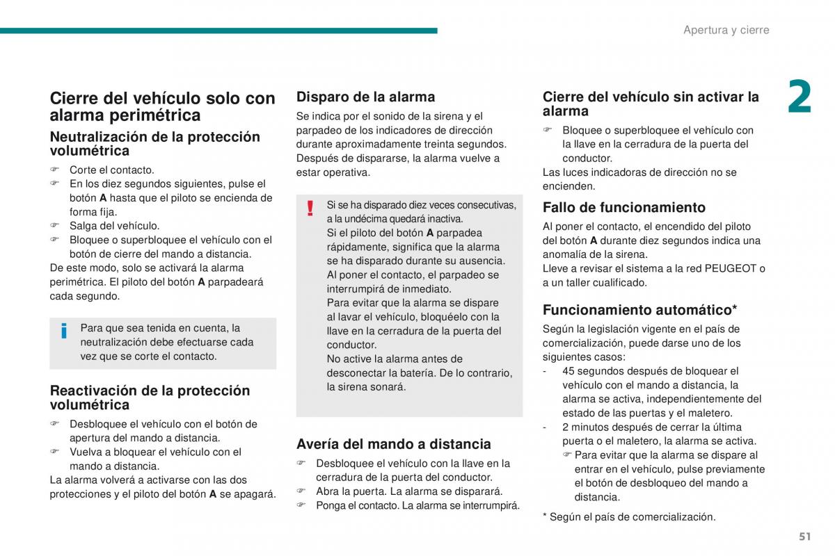 Peugeot 3008 manual del propietario / page 53