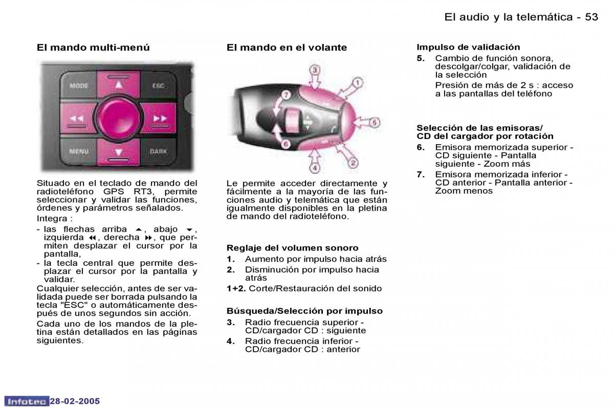 Peugeot 307 manual del propietario / page 56