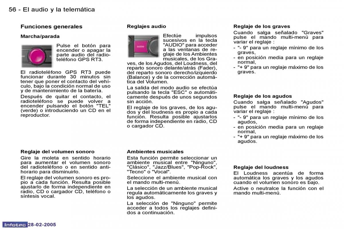 Peugeot 307 manual del propietario / page 60