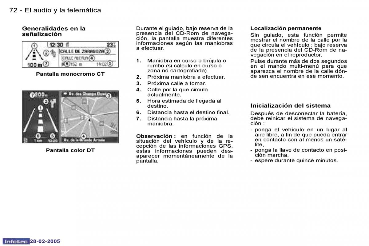 Peugeot 307 manual del propietario / page 77