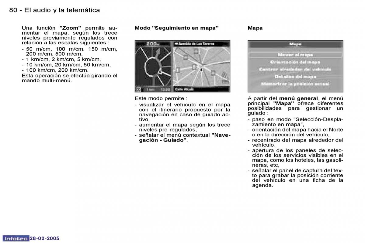 Peugeot 307 manual del propietario / page 85