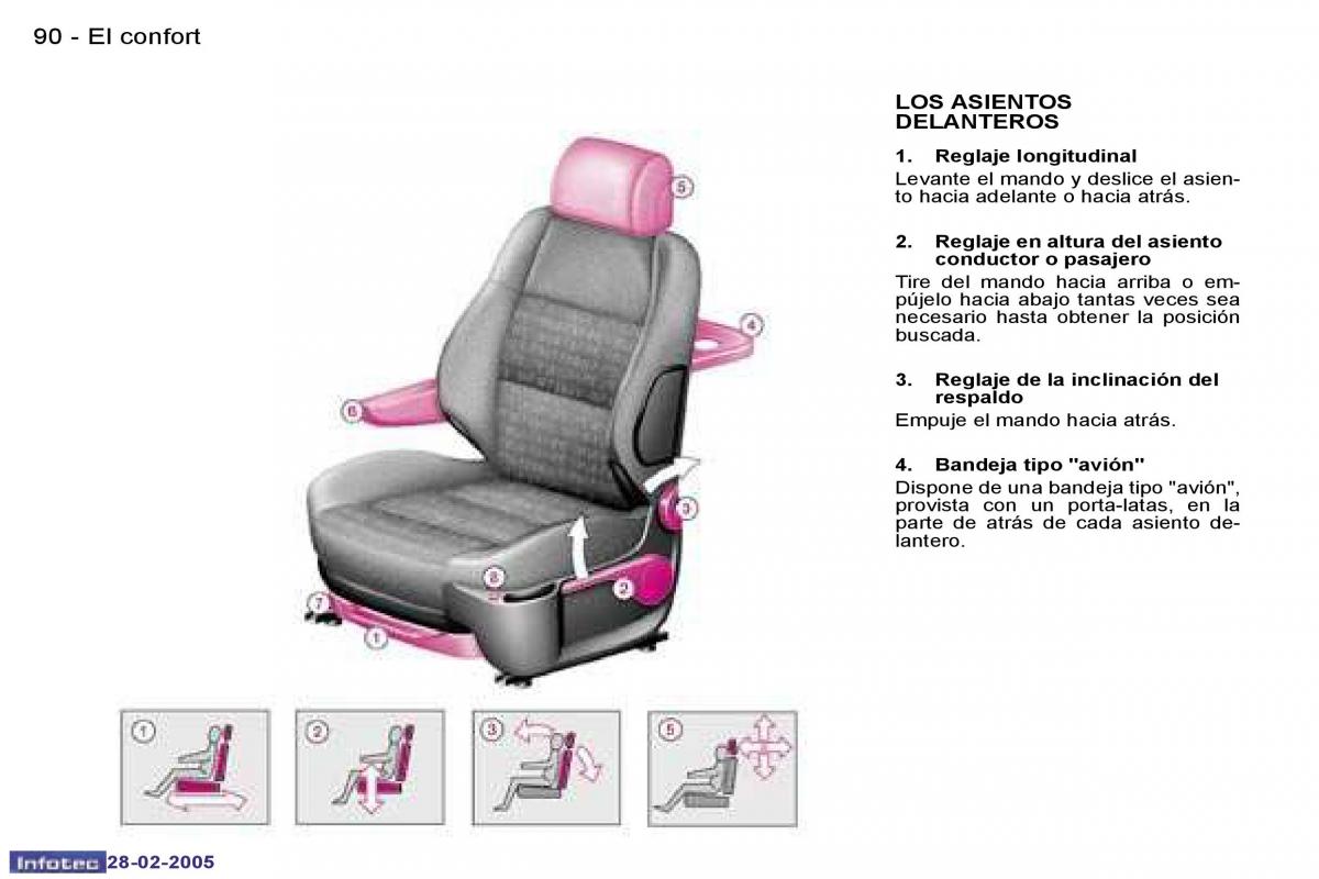 Peugeot 307 manual del propietario / page 95