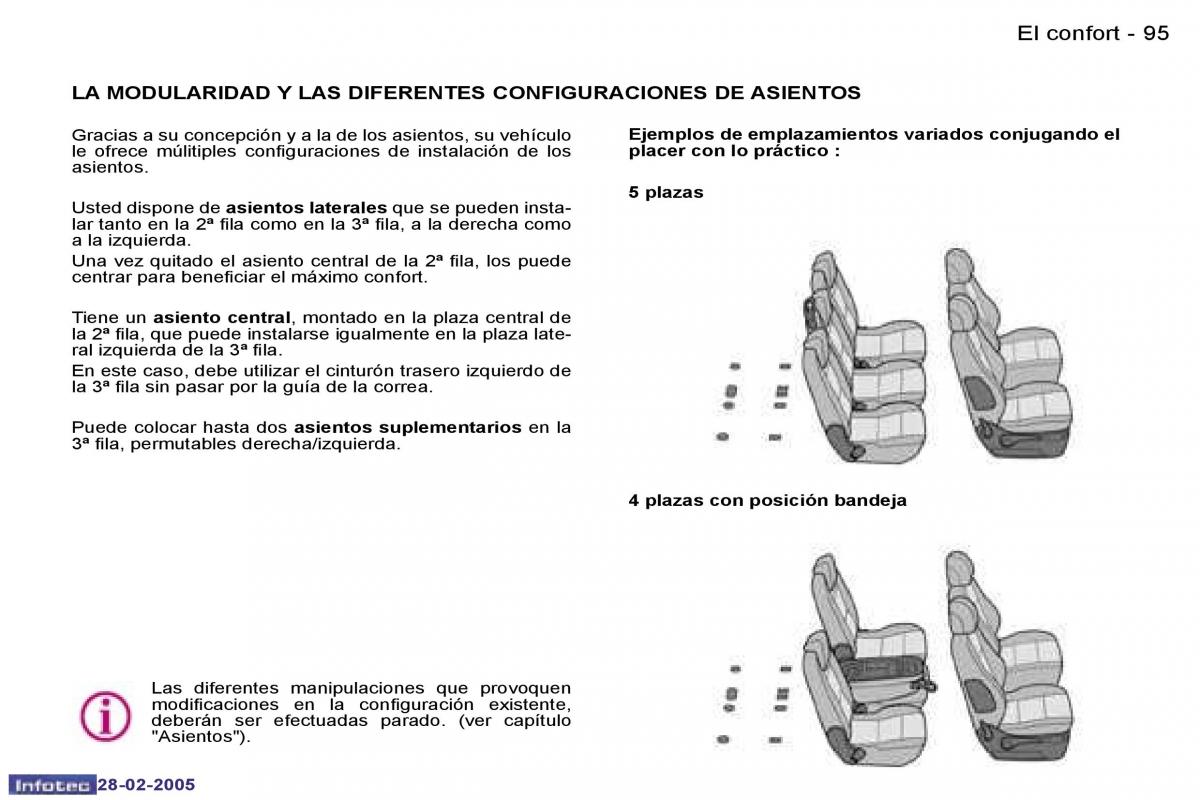 Peugeot 307 manual del propietario / page 100