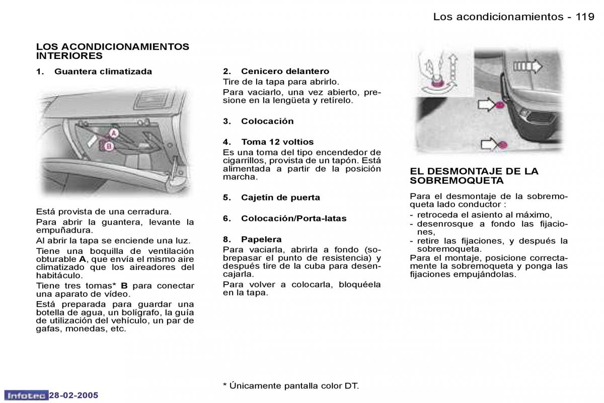 Peugeot 307 manual del propietario / page 133