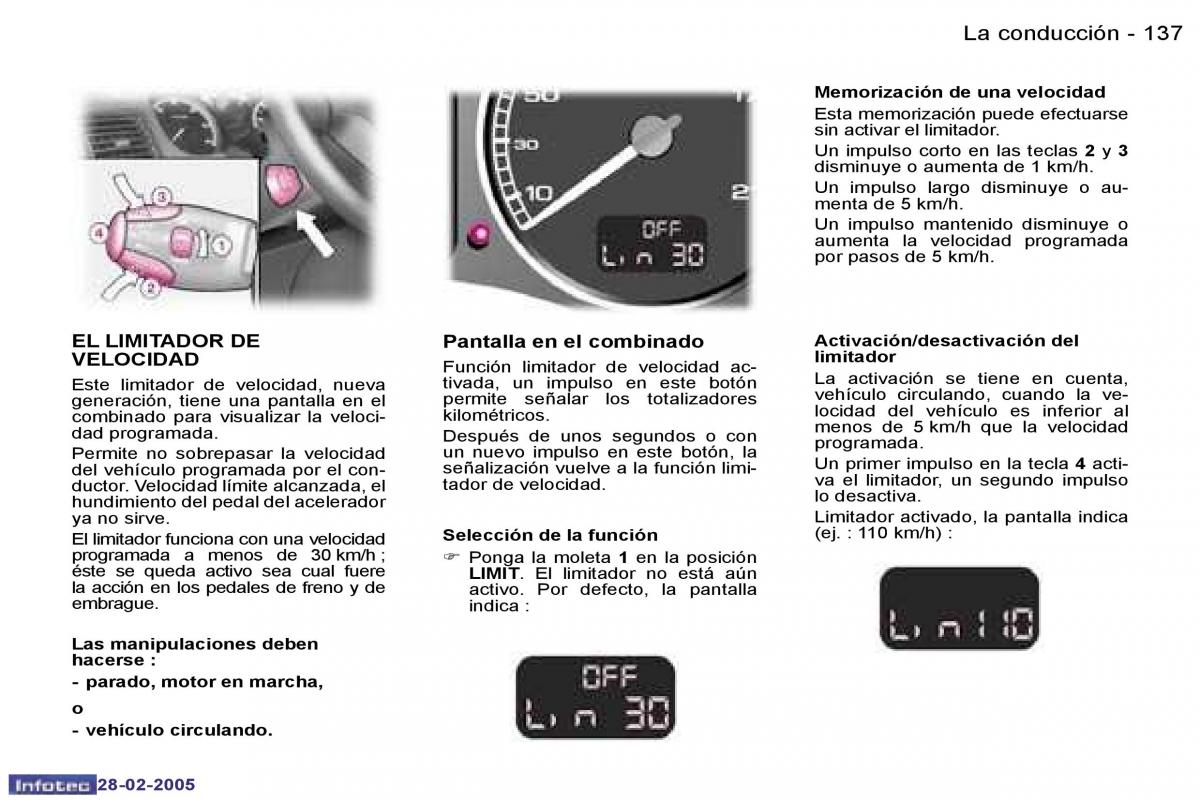 Peugeot 307 manual del propietario / page 155