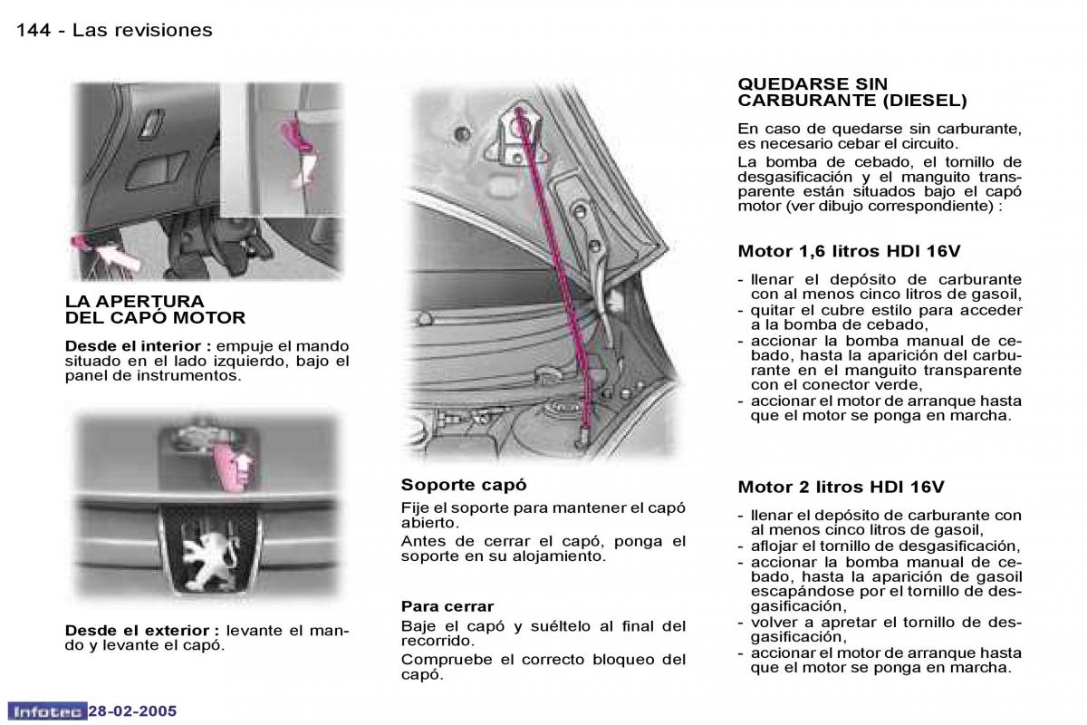 Peugeot 307 manual del propietario / page 162