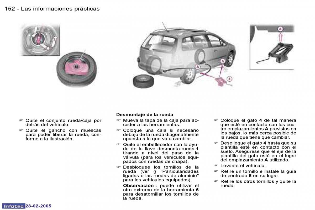 Peugeot 307 manual del propietario / page 170