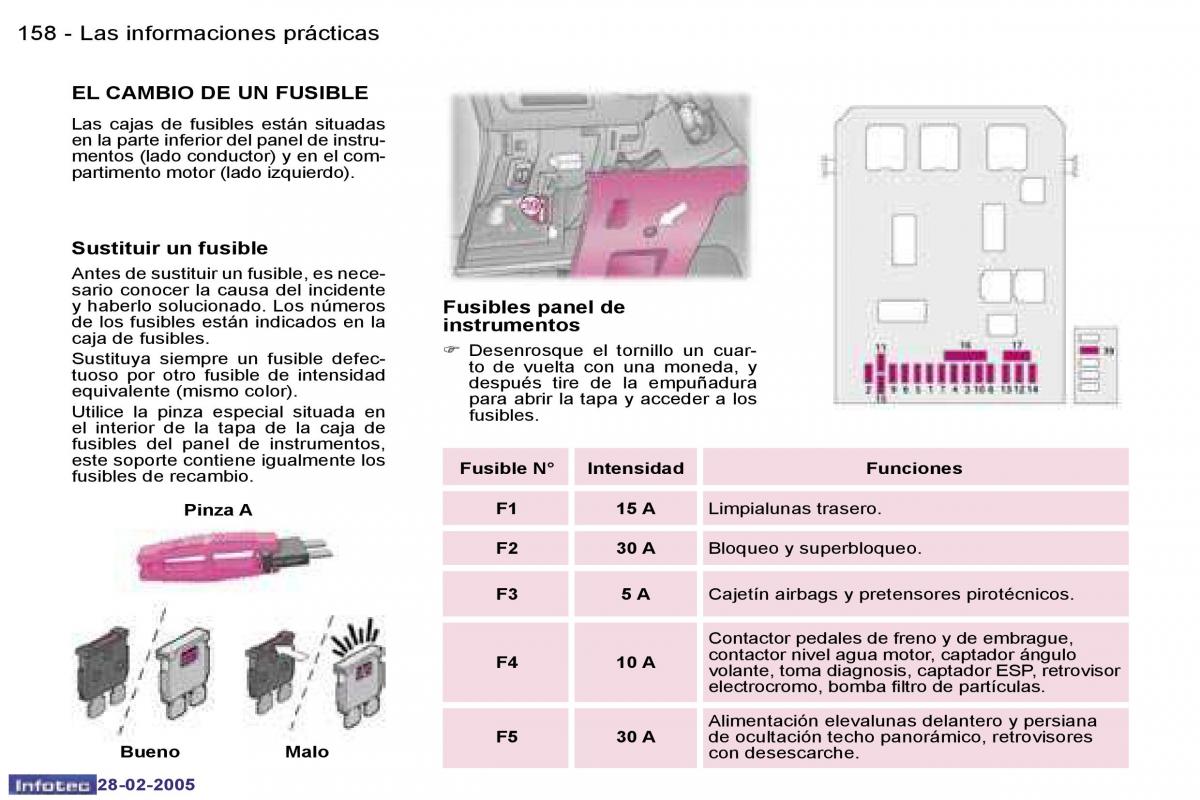 Peugeot 307 manual del propietario / page 177