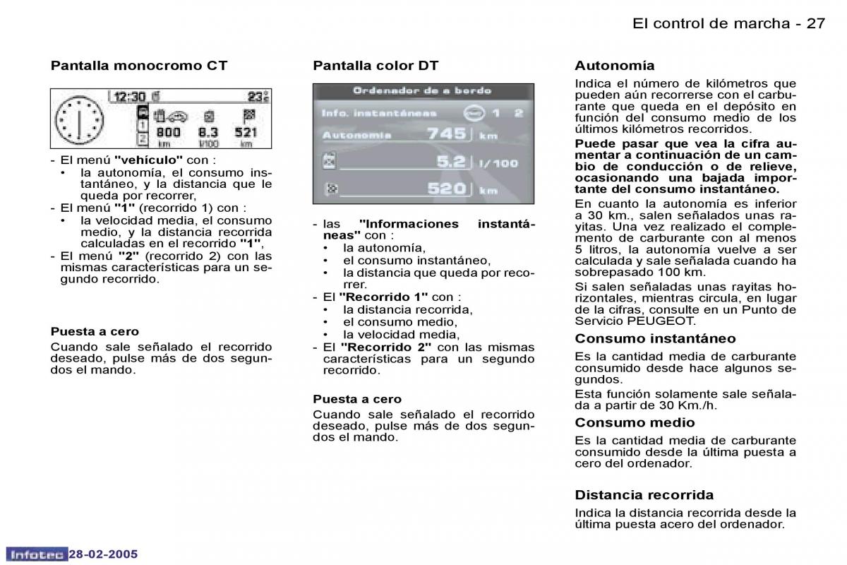 Peugeot 307 manual del propietario / page 29