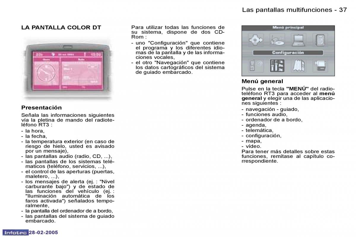 Peugeot 307 manual del propietario / page 39