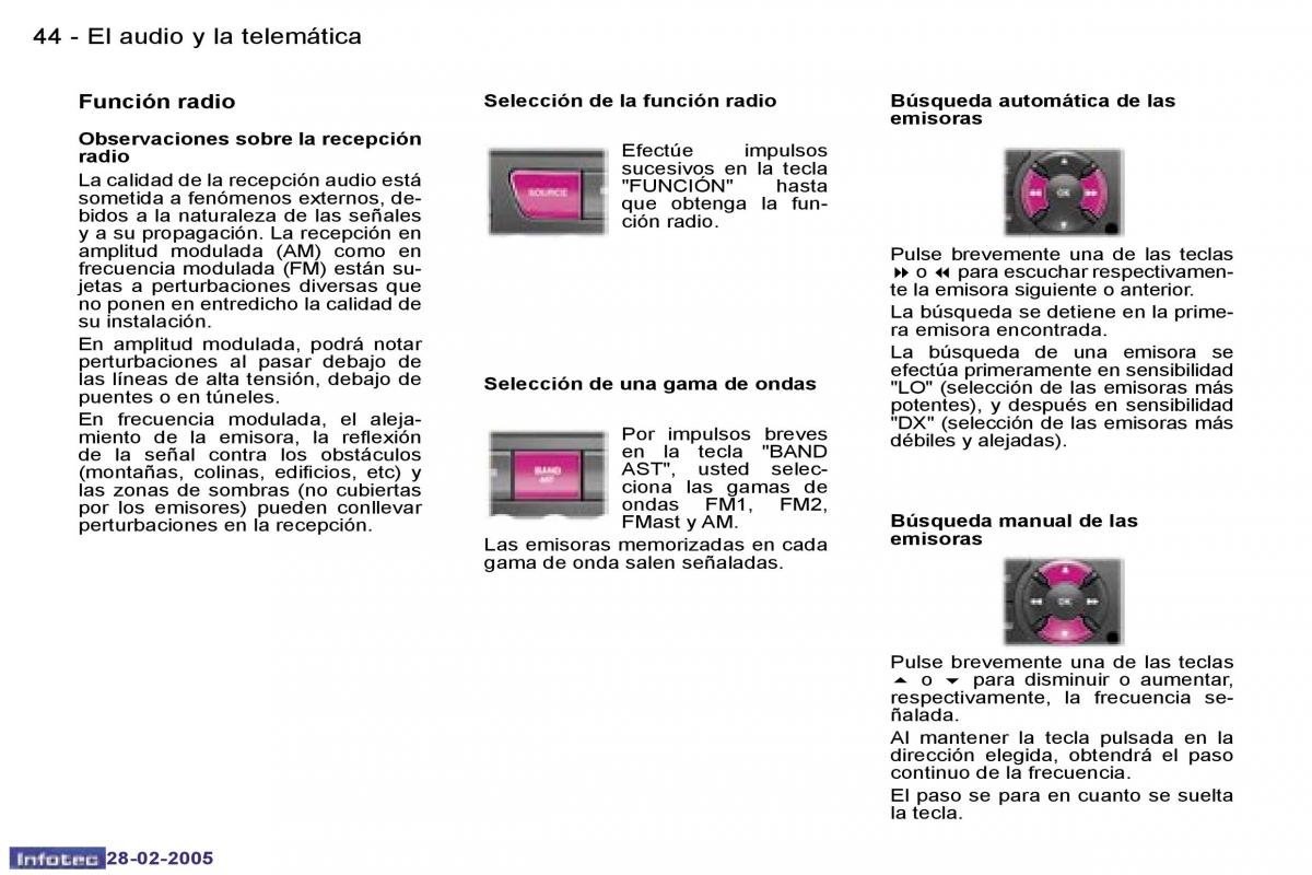 Peugeot 307 manual del propietario / page 47