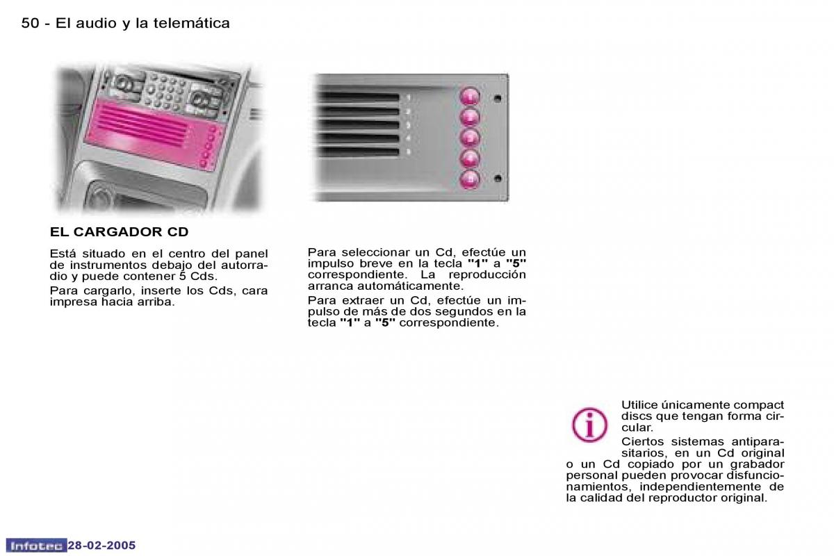 Peugeot 307 manual del propietario / page 53