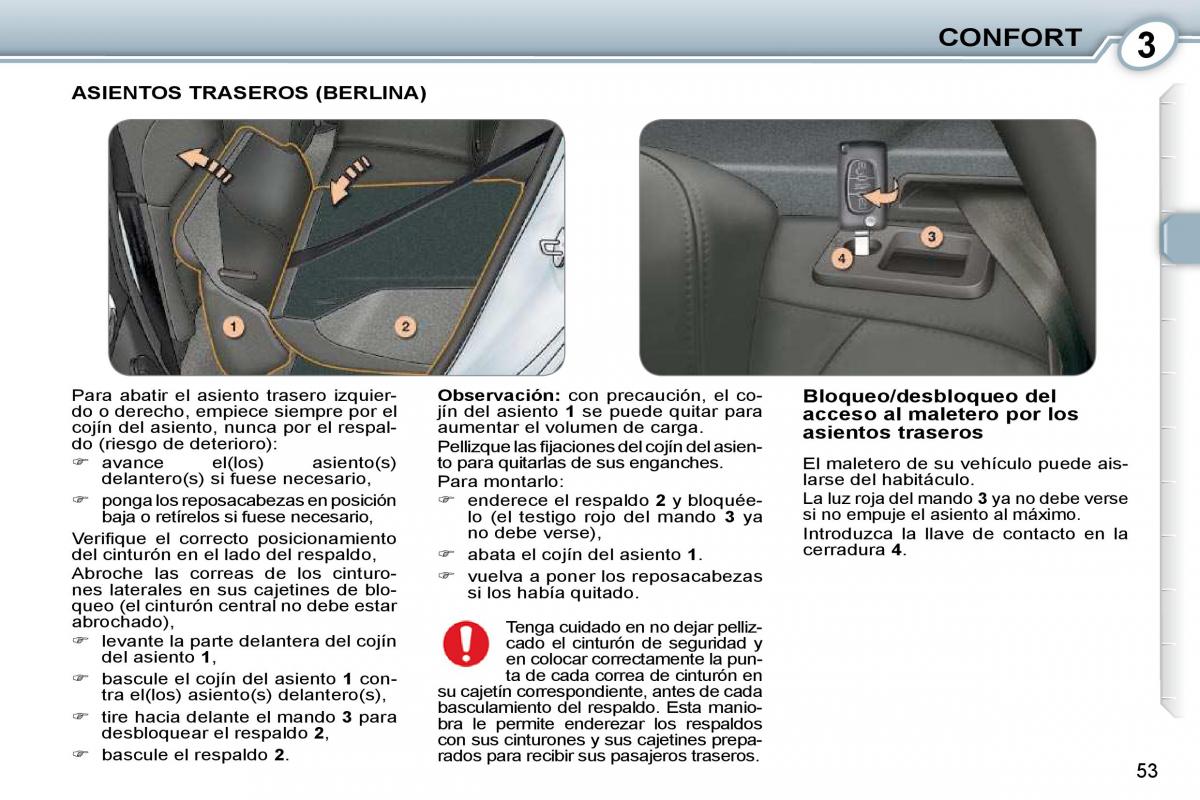 manual  Peugeot 407 manual del propietario / page 55