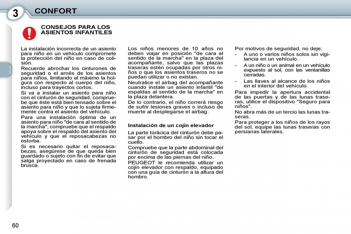 manual  Peugeot 407 manual del propietario / page 62