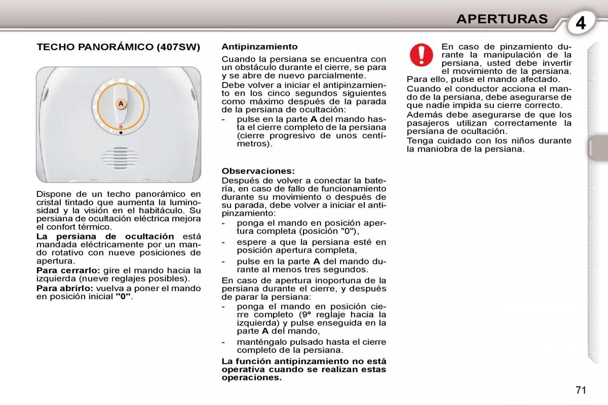 manual  Peugeot 407 manual del propietario / page 79