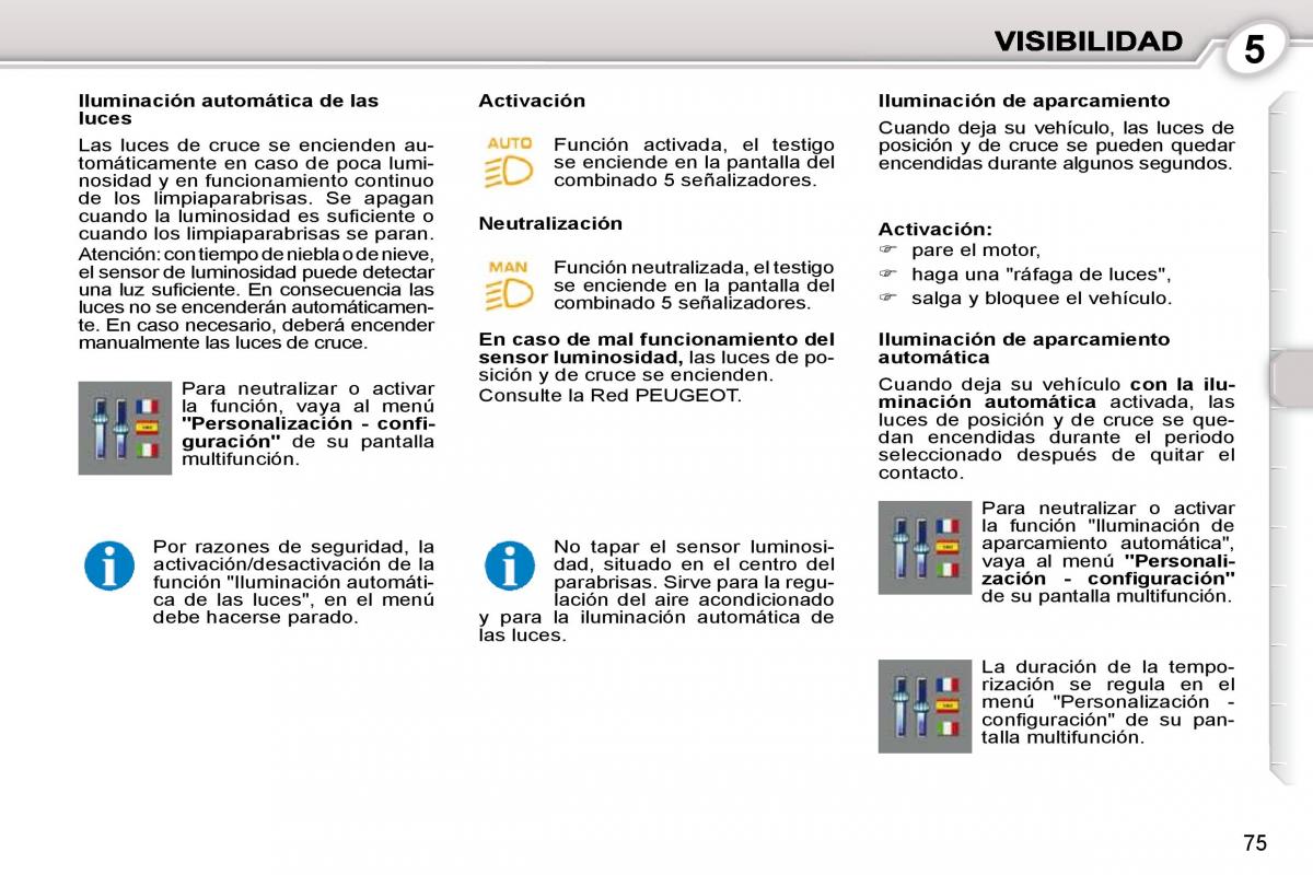 manual  Peugeot 407 manual del propietario / page 84