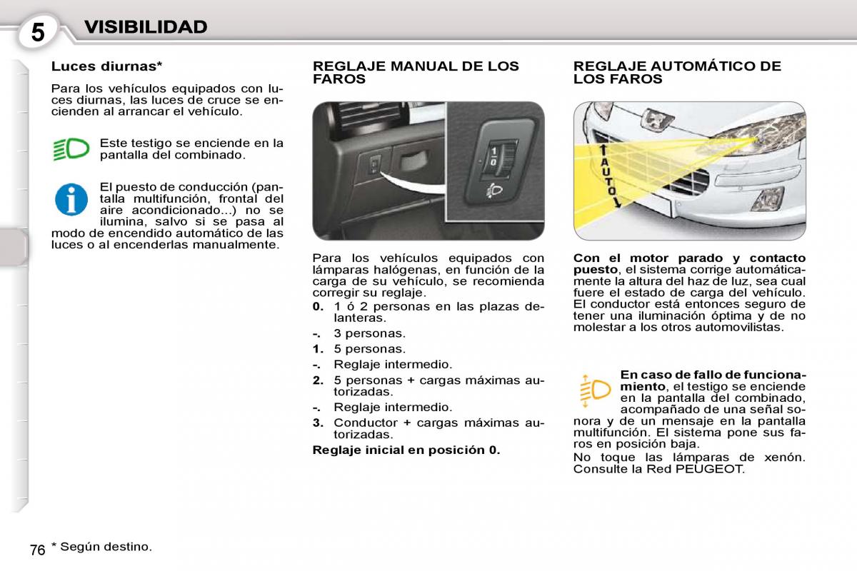 manual  Peugeot 407 manual del propietario / page 86