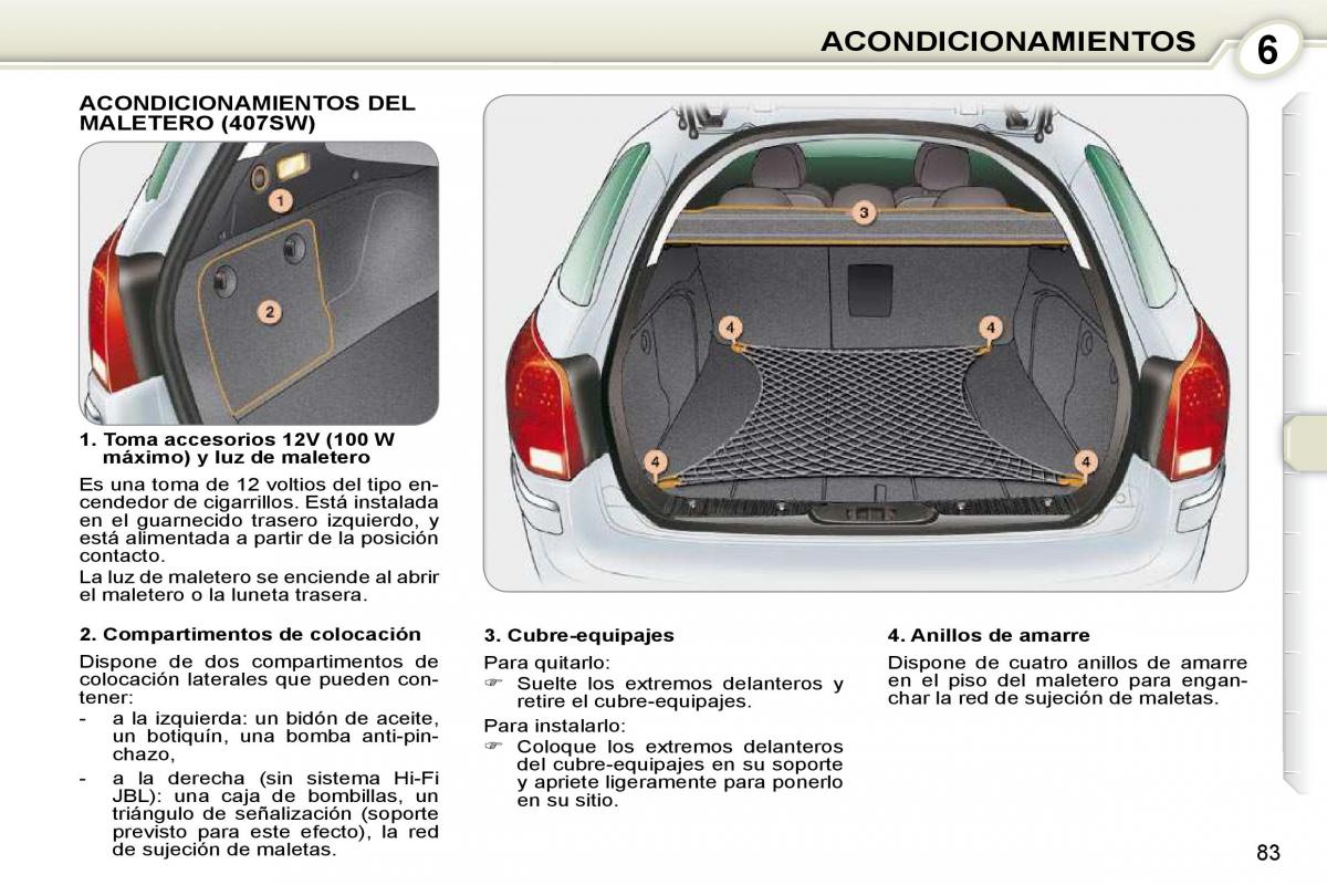 manual  Peugeot 407 manual del propietario / page 95