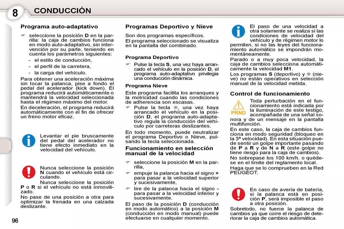 manual  Peugeot 407 manual del propietario / page 112