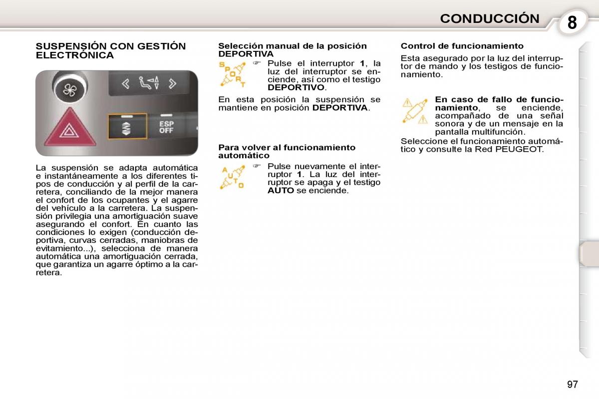 manual  Peugeot 407 manual del propietario / page 113