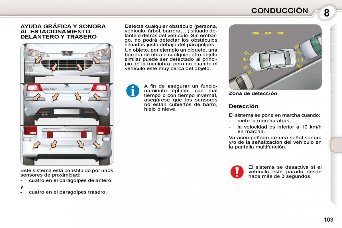 manual  Peugeot 407 manual del propietario / page 119