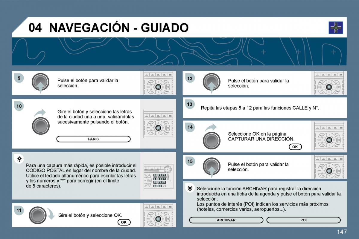 manual  Peugeot 407 manual del propietario / page 166