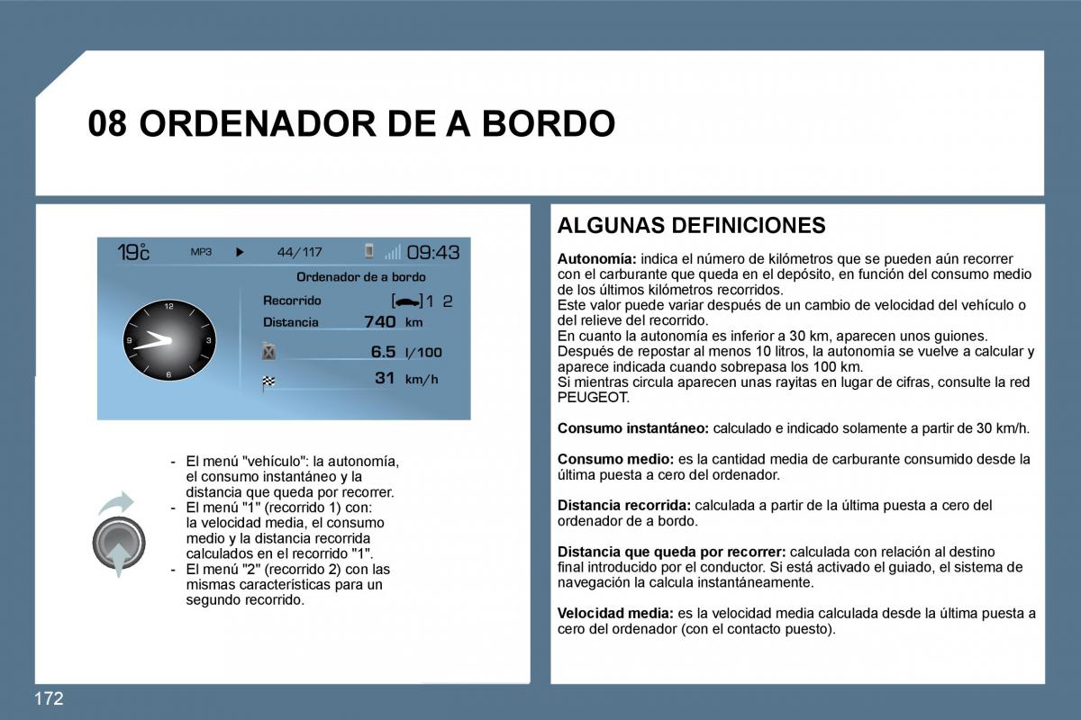 Peugeot 407 manual del propietario / page 191