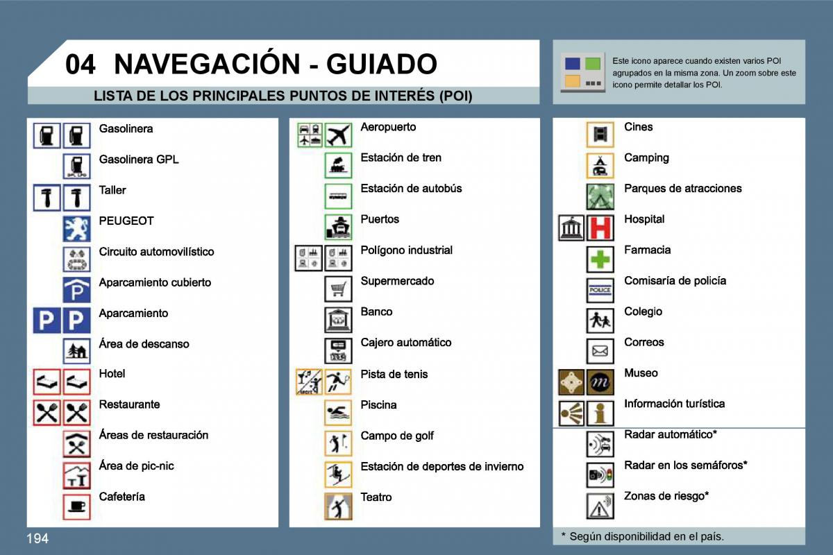 manual  Peugeot 407 manual del propietario / page 213