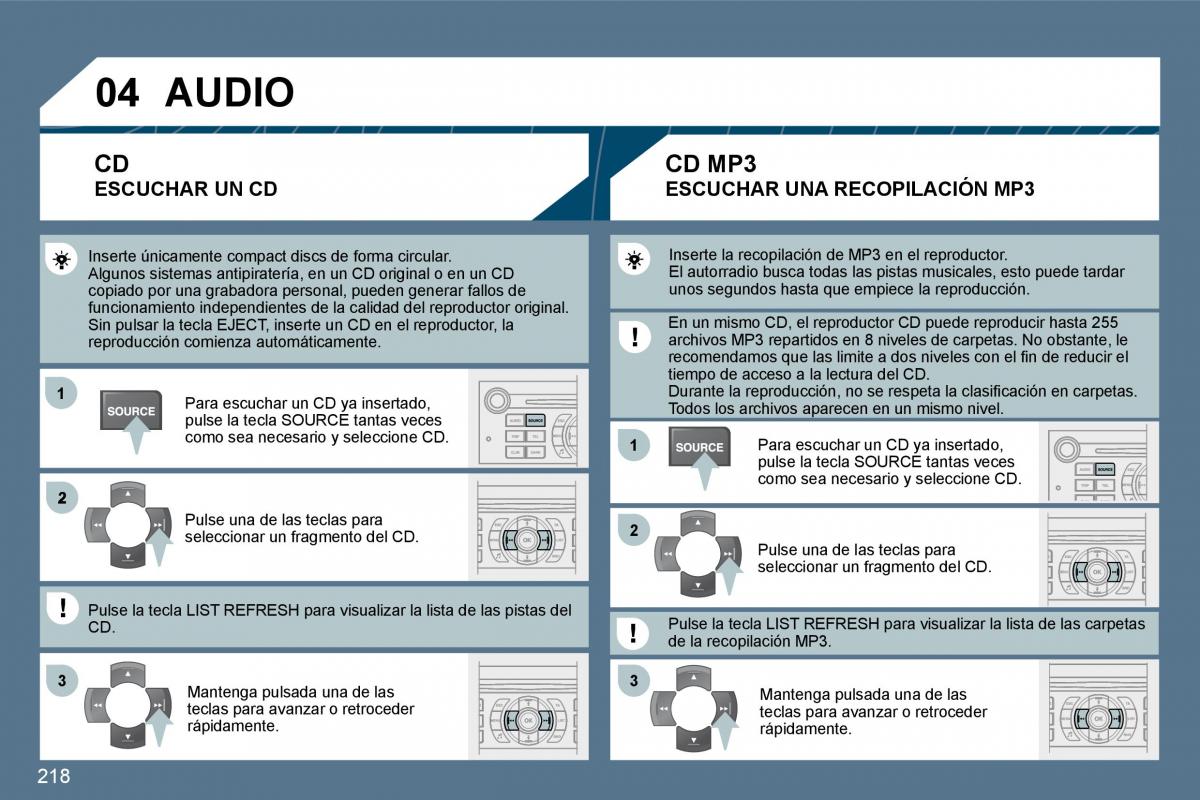 Peugeot 407 manual del propietario / page 237