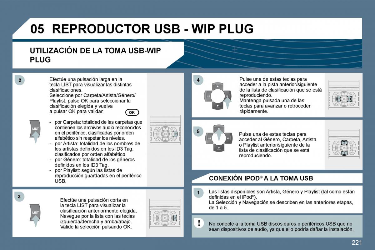 Peugeot 407 manual del propietario / page 240