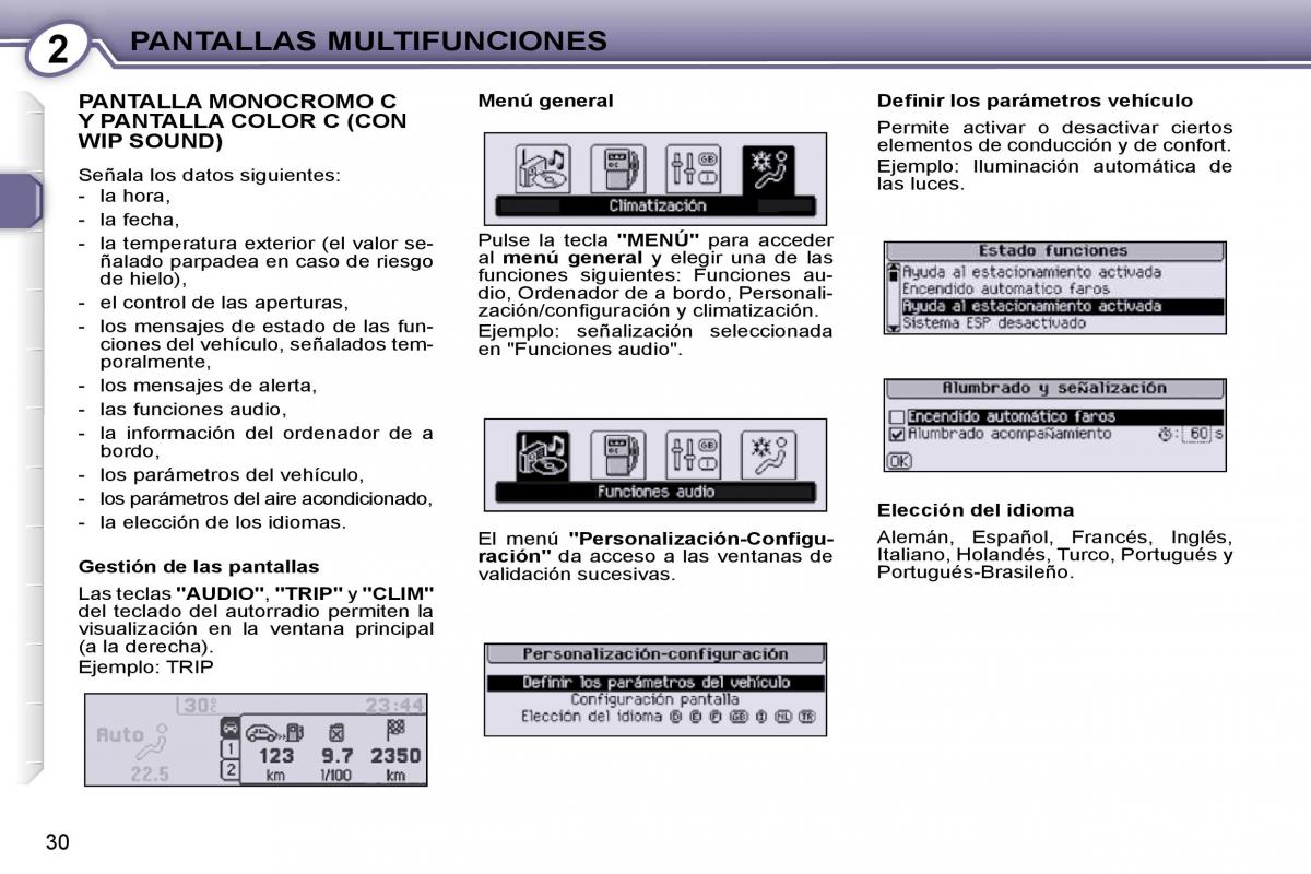 manual  Peugeot 407 manual del propietario / page 30