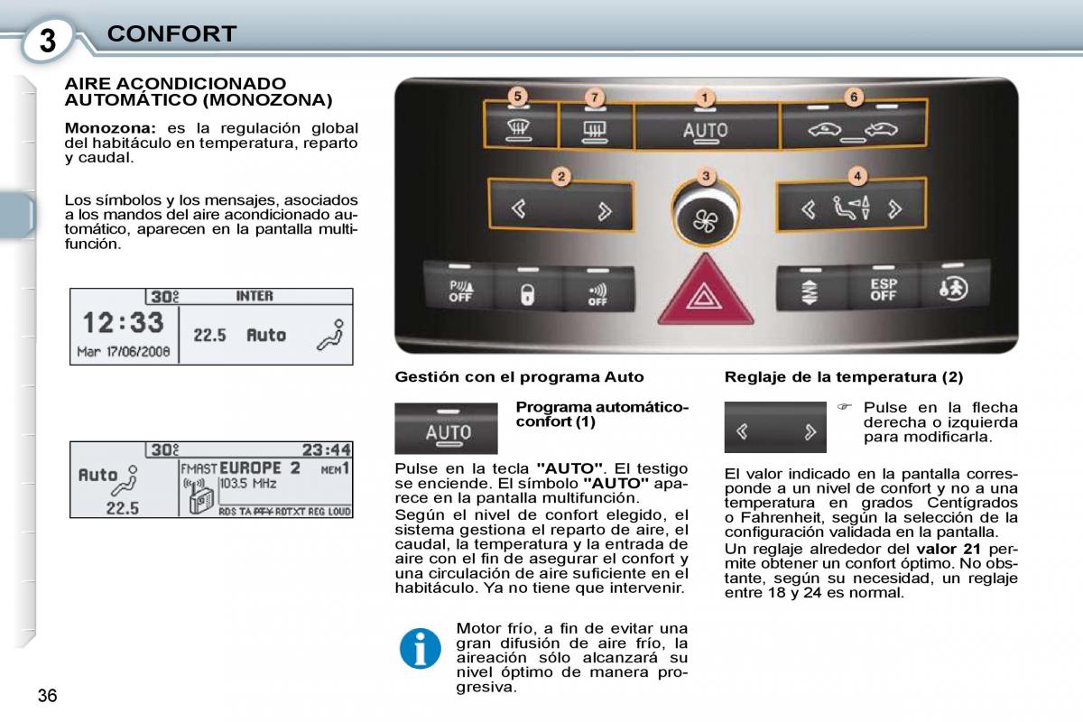 Peugeot 407 manual del propietario / page 36