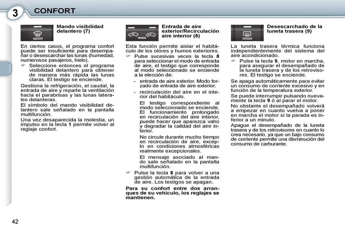 manual  Peugeot 407 manual del propietario / page 42