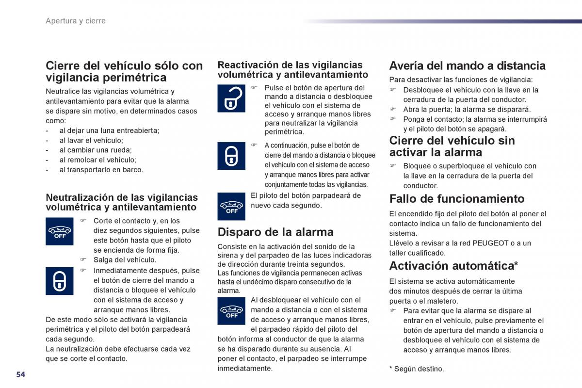 manual  Peugeot 508 manual del propietario / page 56