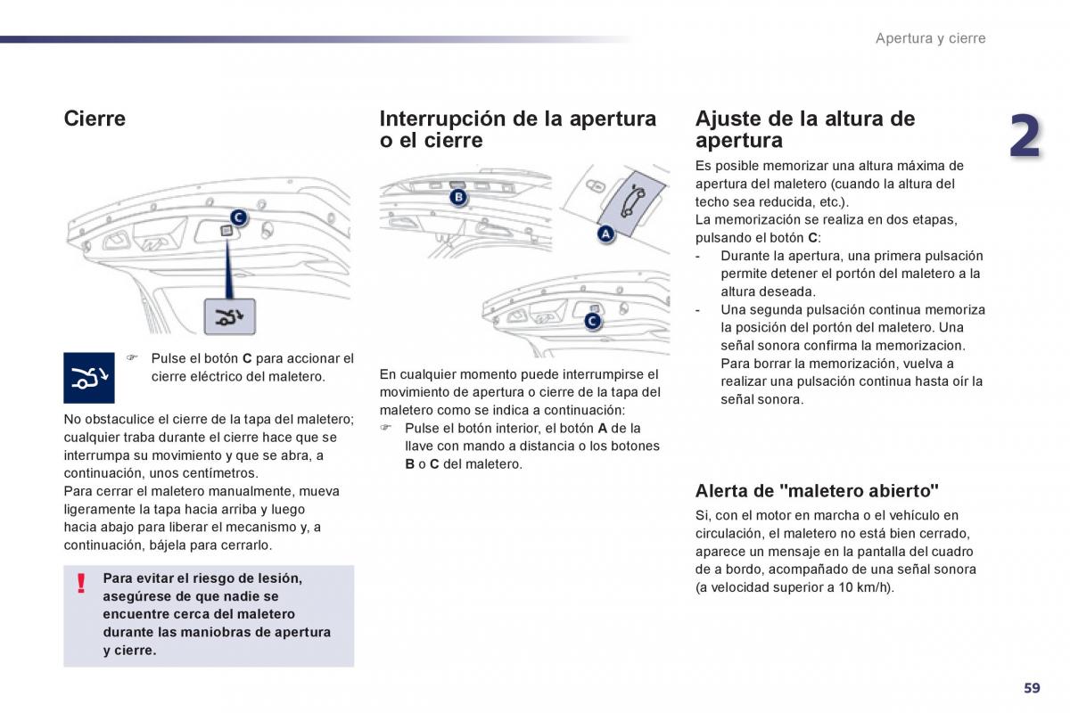 manual  Peugeot 508 manual del propietario / page 61