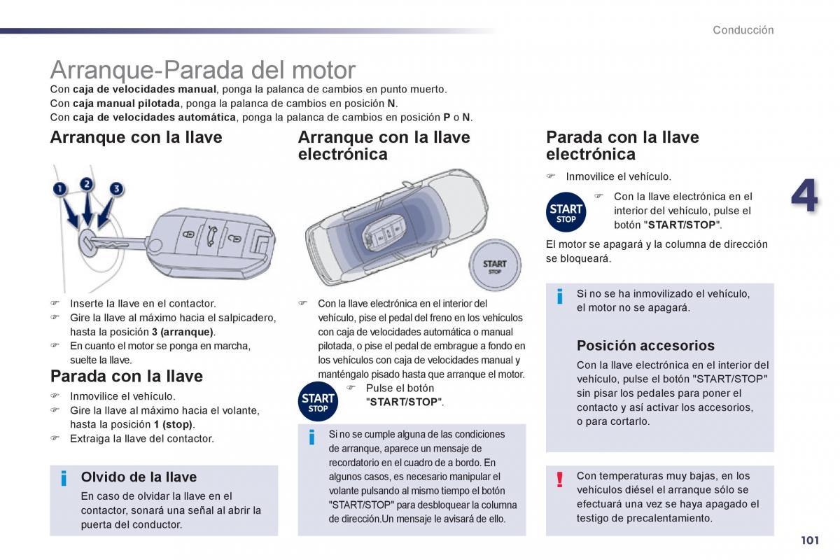 manual  Peugeot 508 manual del propietario / page 103