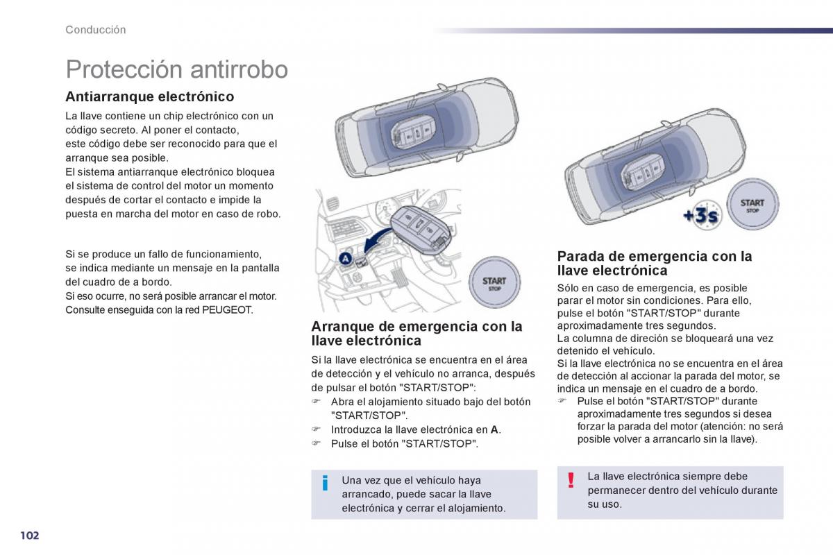 manual  Peugeot 508 manual del propietario / page 104