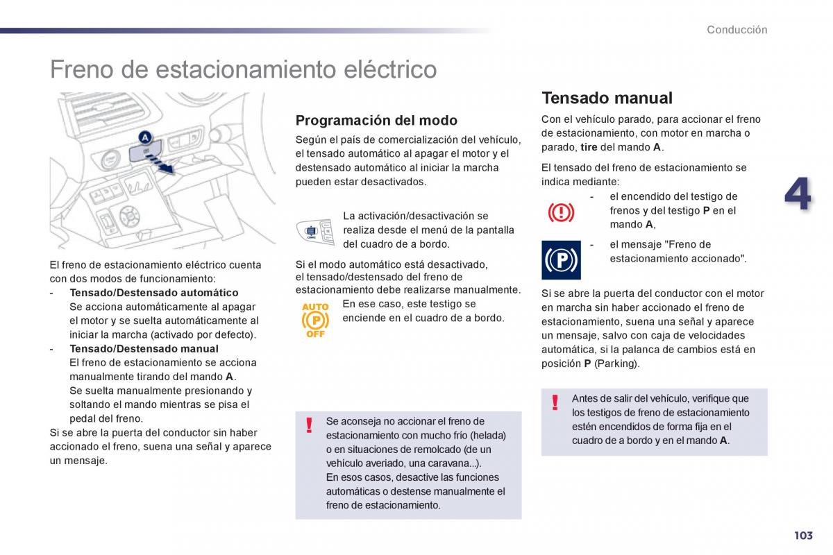 manual  Peugeot 508 manual del propietario / page 105