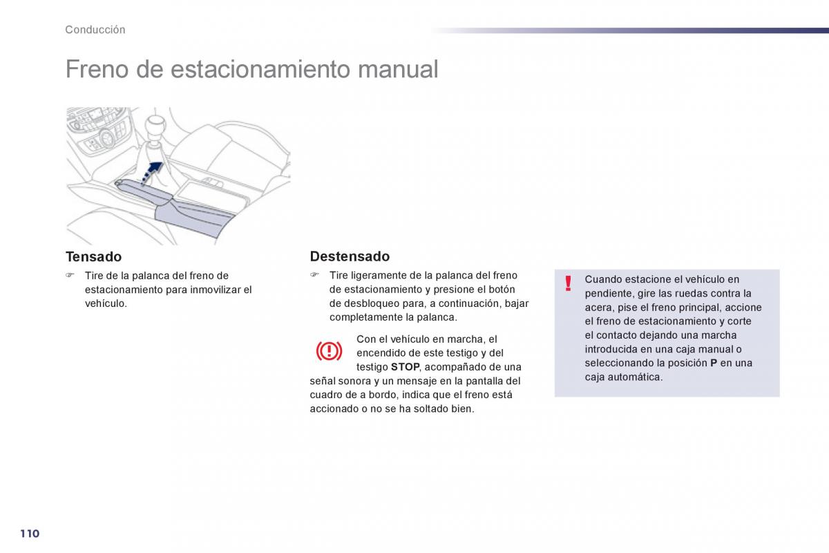 manual  Peugeot 508 manual del propietario / page 112