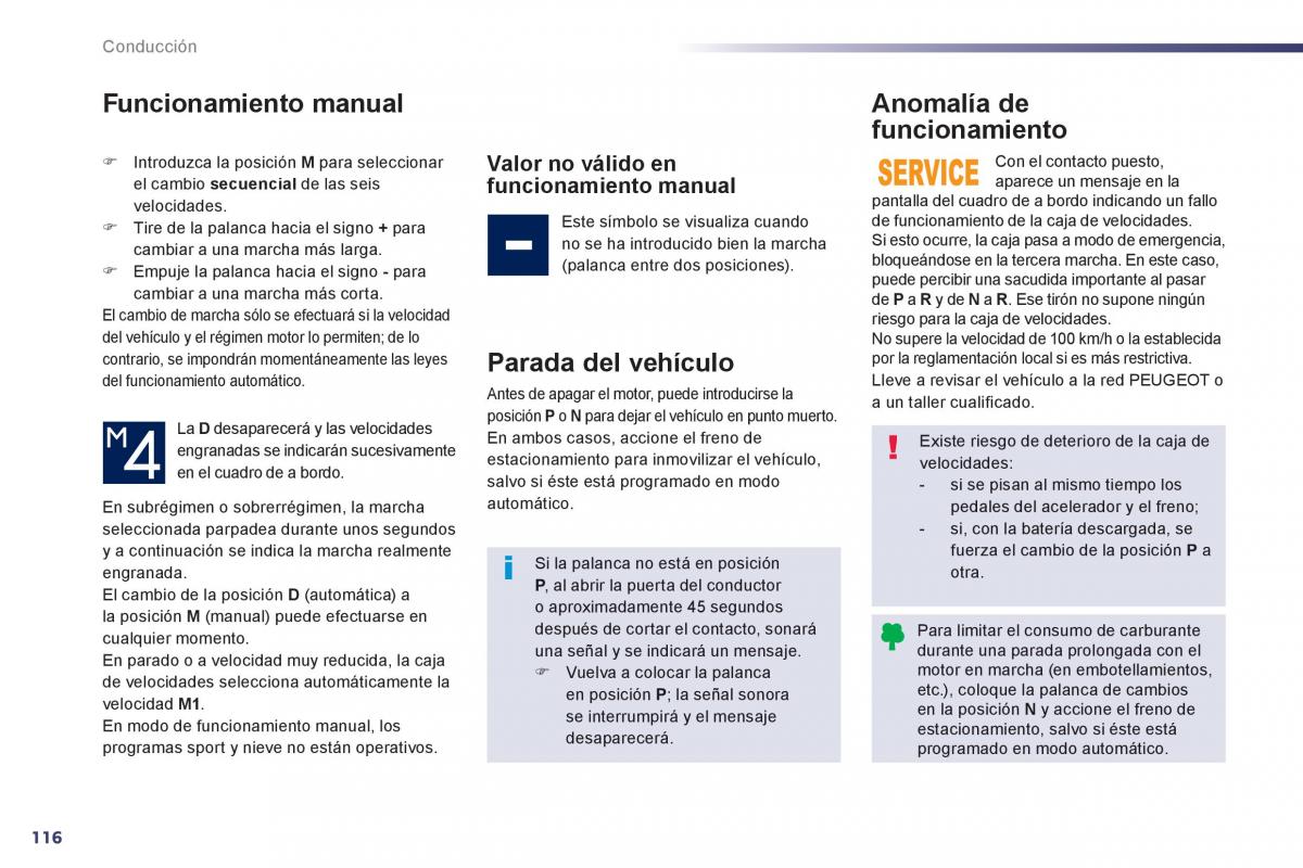 manual  Peugeot 508 manual del propietario / page 118